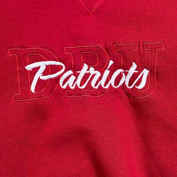 Vintage Made In USA DBU Patriots Embroidered Sweatshirt - Picture 2 of 6